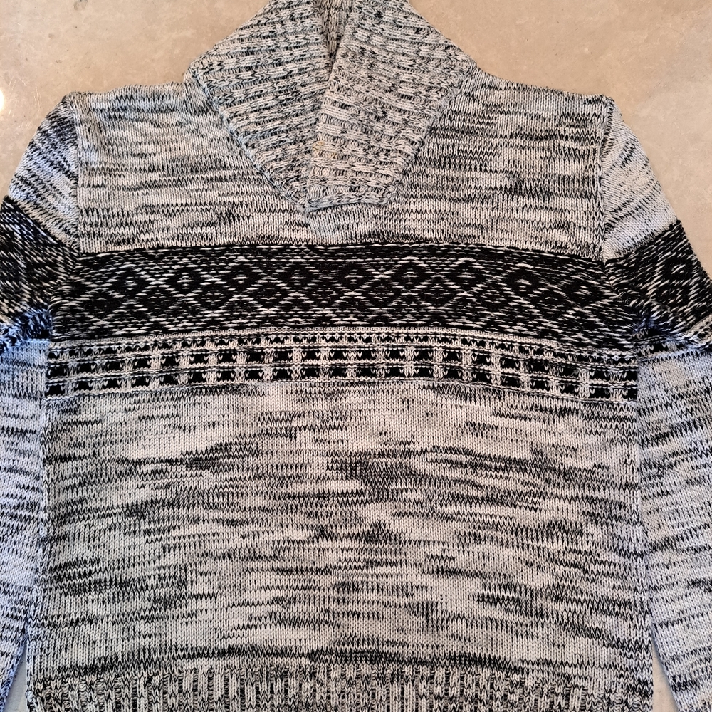 Men's pullover sweater with high neck collar by THE SLOPE size Large